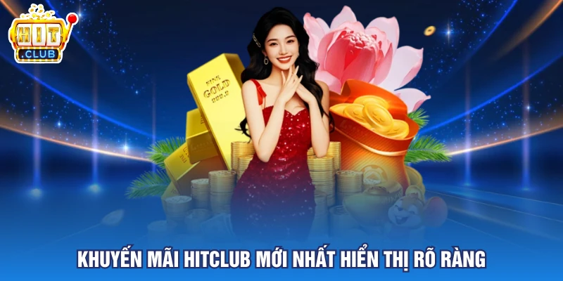 Khuyến mãi Hitclub mới nhất hiển thị rõ ràng